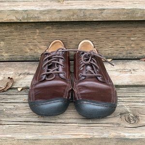 KEEN Brown Leather Presidio Comfort Walking Shoe